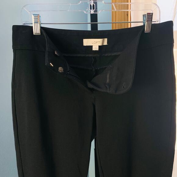 Loft Black Julie Ponte Pants Size 10 - Picture 4 of 8